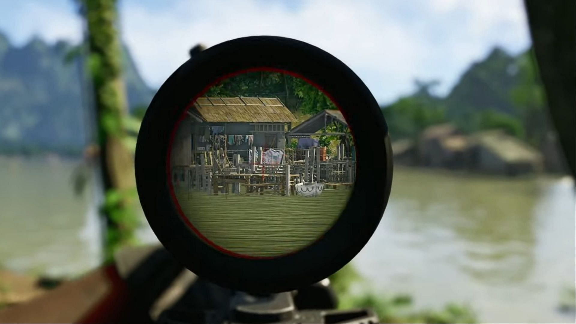 Target's predicted position on pier (Image via Madfinger Games)